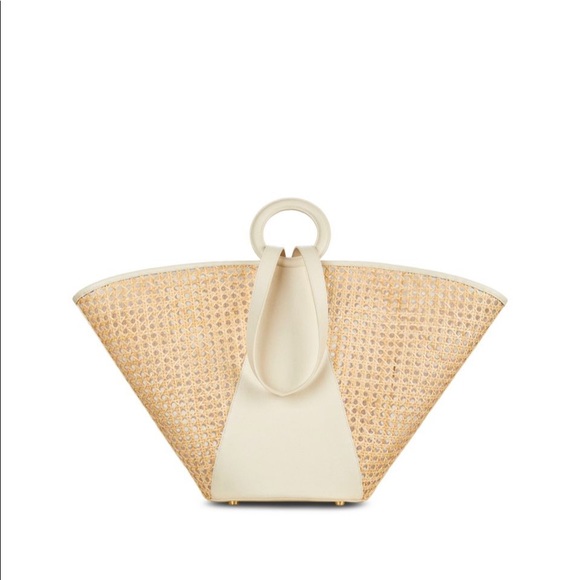 Cult Gaia Tan and Cream Tote Bag - Picture 5 of 16